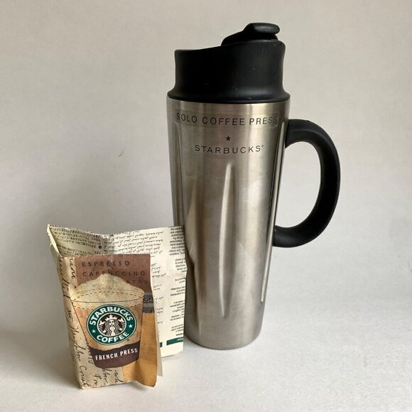 Starbucks Other - Starbucks Solo Coffee French Press Stainless Steel Travel Mug